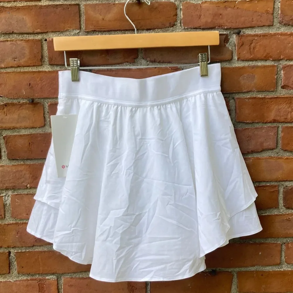 Lululemon Athletica Court Rival HR Skirt- Long- White